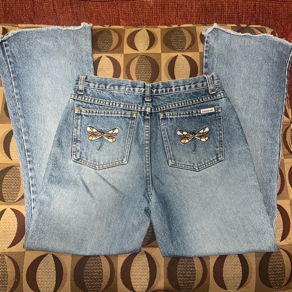 Zana Di Blue Flare Embroidered Firefly Jeans - Picture 1 of 5